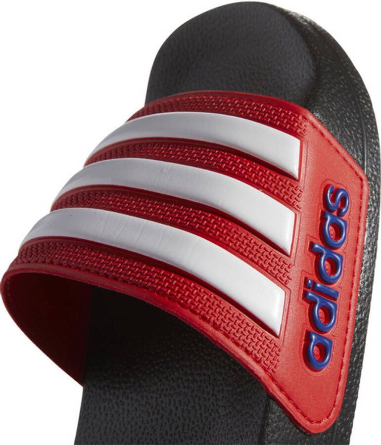 Adidas Performance Adilette Shower badslippers zwart wit rood Jongens Meisjes Rubber 33 - Foto 9