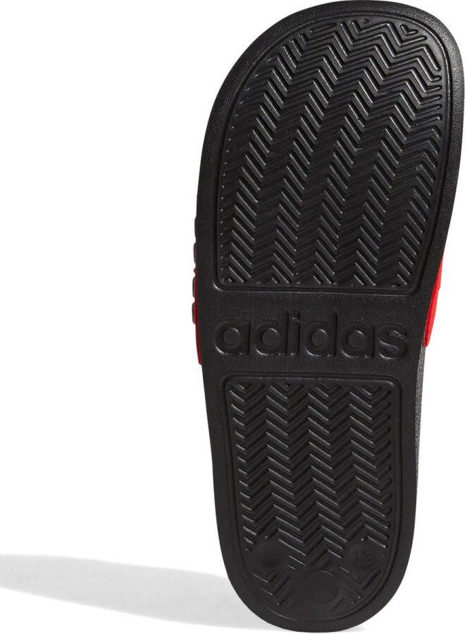 Adidas Performance Adilette Shower badslippers zwart wit rood Jongens Meisjes Rubber 33 - Foto 13