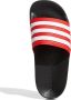 Adidas Performance Adilette Shower badslippers zwart wit rood Jongens Meisjes Rubber 33 - Thumbnail 14