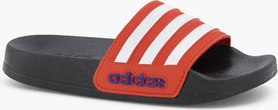 Adidas Performance Adilette Shower badslippers zwart wit rood Jongens Meisjes Rubber 33 - Foto 12