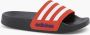 Adidas Performance Adilette Shower badslippers zwart wit rood Jongens Meisjes Rubber 33 - Thumbnail 12