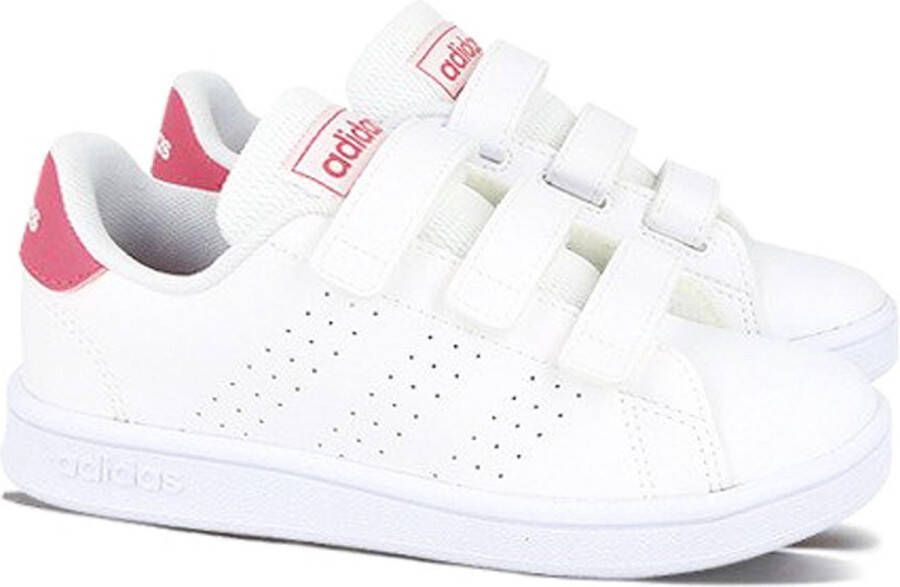 Adidas Advantage C Meisjes Sneakers Ftwr White Real Pink S18 Ftwr White - Foto 7