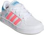 Adidas breaknet sneakers wit roze kinderen - Thumbnail 7