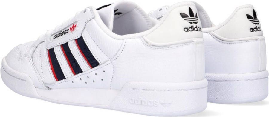 adidas Continental 80 Stripes Heren Sneakers Ftwr White Collegiate Navy Vivid Red