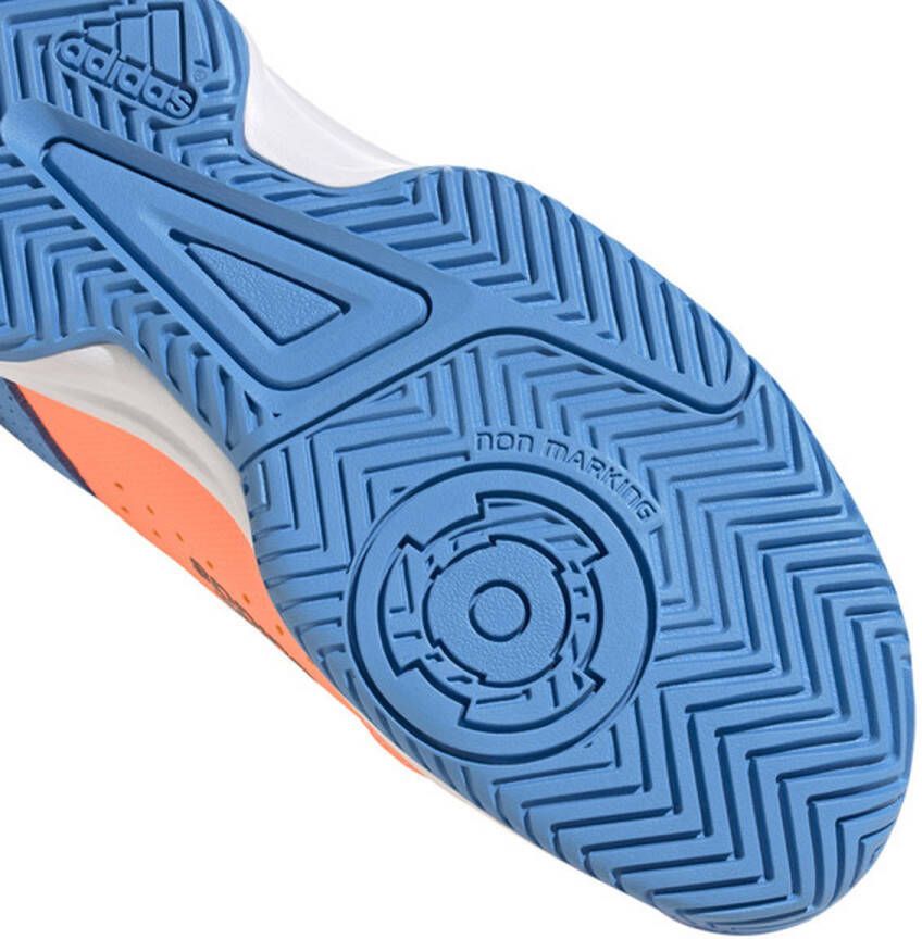 adidas Court Stabil kinderen Sportschoenen Volleybal Indoor oranje blauw