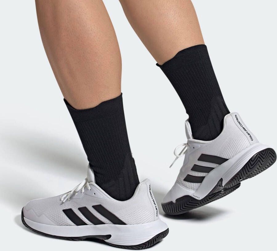 Adidas Courtjam Control Schoenen Ftwr White Core Black Ftwr White Heren - Foto 6