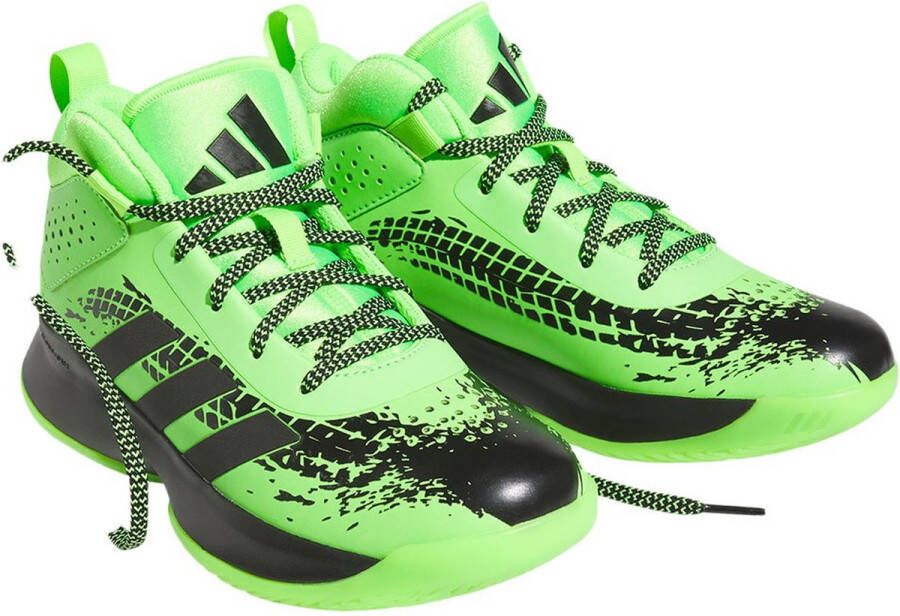Adidas Cross Em Up 5 Brede Basketbalschoenen Voor Kinderen Green Kinderen - Foto 2