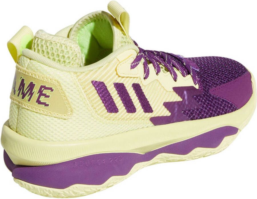 adidas Dame 8 Schoenen Sportschoenen Volleybal Indoor geel paars