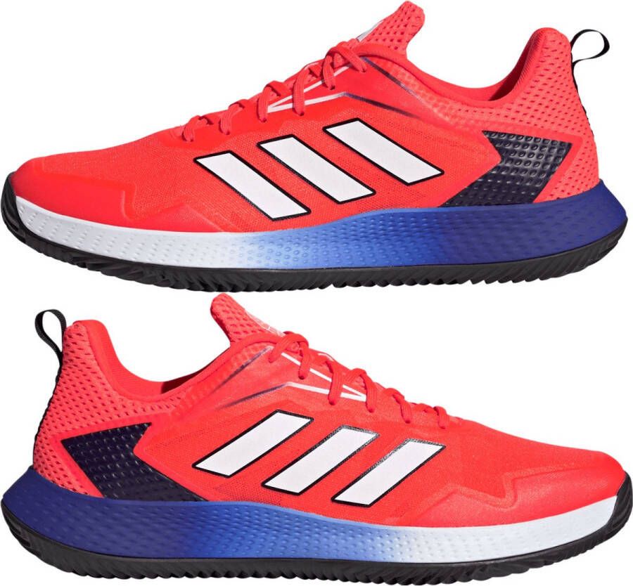 adidas Defiant Speed Tennisschoenen Fluo Oranje Blauw