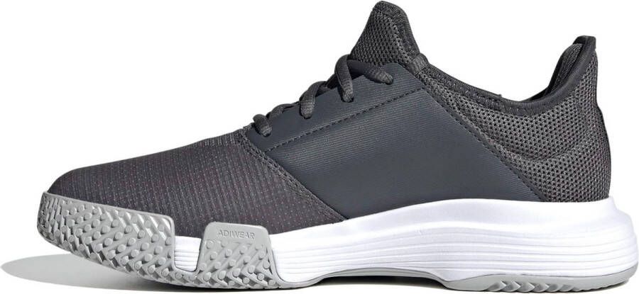 Adidas GameCourt Tennisschoenen Grey Six Silver Metallic Purple Tint Dames - Foto 6