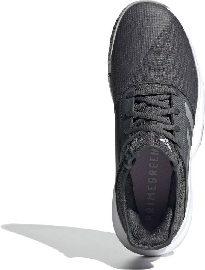 Adidas GameCourt Tennisschoenen Grey Six Silver Metallic Purple Tint Dames - Foto 7
