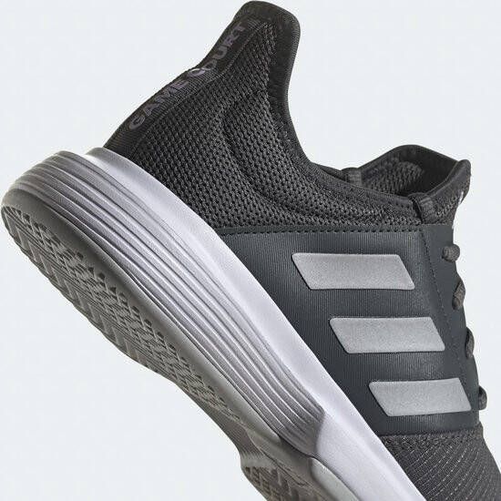 Adidas GameCourt Tennisschoenen Grey Six Silver Metallic Purple Tint Dames - Foto 9