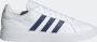 Adidas Heren Grand Court Base Wit Blauw WIT - Thumbnail 4