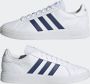 Adidas Heren Grand Court Base Wit Blauw WIT - Thumbnail 10