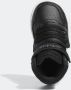 Adidas Sportswear Hoop Mid sneakers zwart wit grijs Imitatieleer 24 - Thumbnail 5