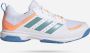 Adidas Perfor ce Ligra 7 zaalsportschoenen wit oranje blauw groen - Thumbnail 9