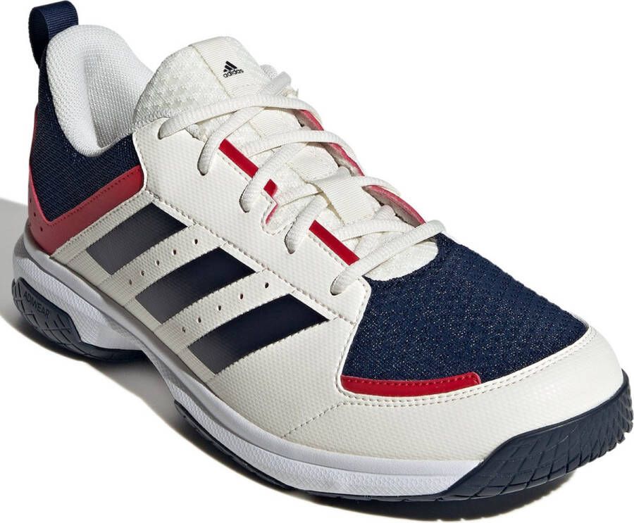 adidas Ligra 7 Sportschoenen Volleybal Smashcourt wit blauw