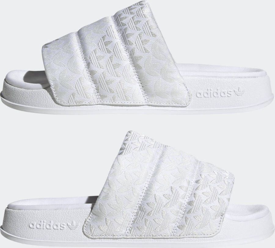 adidas Originals adilette Essential Badslippers Dames Wit