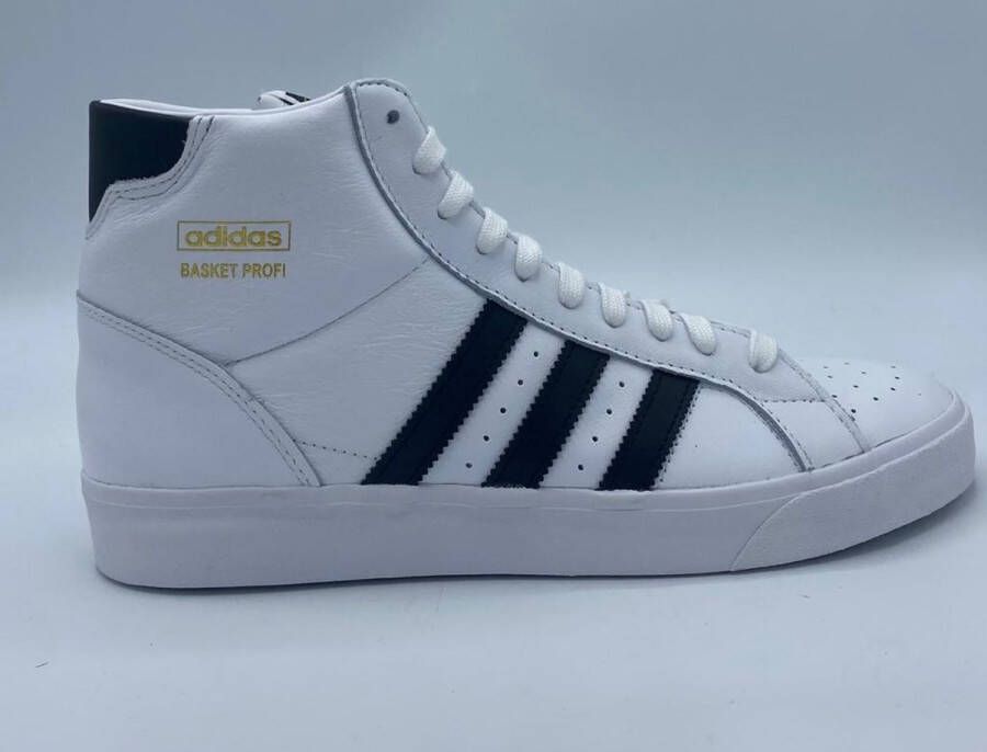 Adidas Originals Basket Profi Schoenen Cloud White Core Black Gold Metallic Heren Schoenen