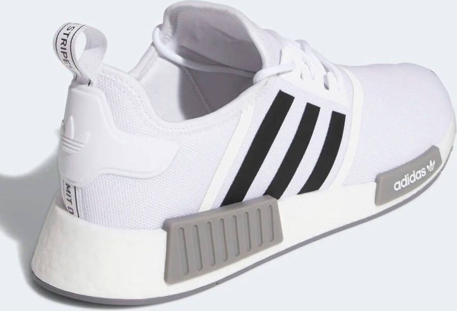 Adidas Originals Nmd_R1 Primeblue Witte Sneakers met Zwarte Inzetstukken White - Foto 5