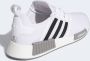 Adidas Originals Nmd_R1 Primeblue Witte Sneakers met Zwarte Inzetstukken White - Thumbnail 5