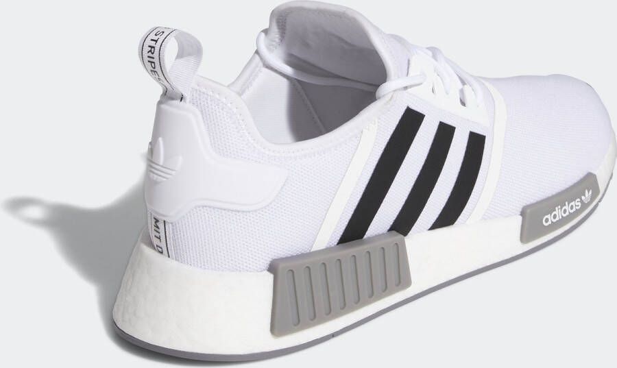 Adidas Originals Nmd_R1 Primeblue Witte Sneakers met Zwarte Inzetstukken White - Foto 12