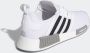 Adidas Originals Nmd_R1 Primeblue Witte Sneakers met Zwarte Inzetstukken White - Thumbnail 12