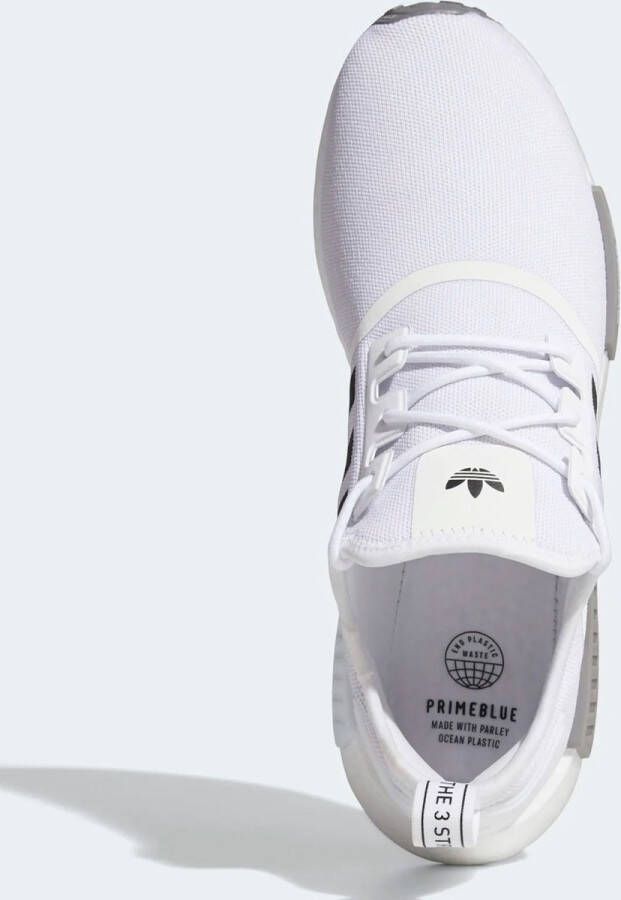 Adidas Originals Nmd_R1 Primeblue Witte Sneakers met Zwarte Inzetstukken White - Foto 7