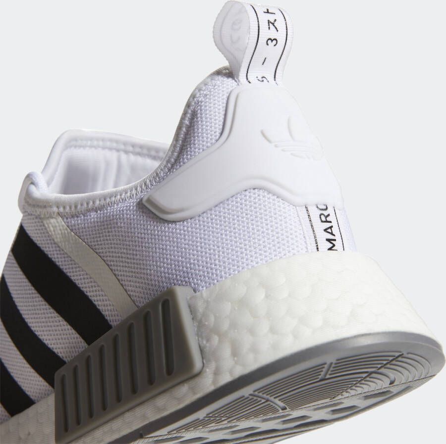 Adidas Originals Nmd_R1 Primeblue Witte Sneakers met Zwarte Inzetstukken White - Foto 8