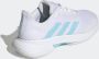 Adidas Court Jam Control Indoor Dames Sportschoenen Tennis White Blue - Thumbnail 10