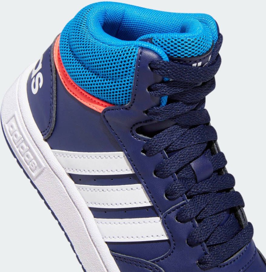 adidas Performance Hoops Mid Schoenen Kinderen Blauw