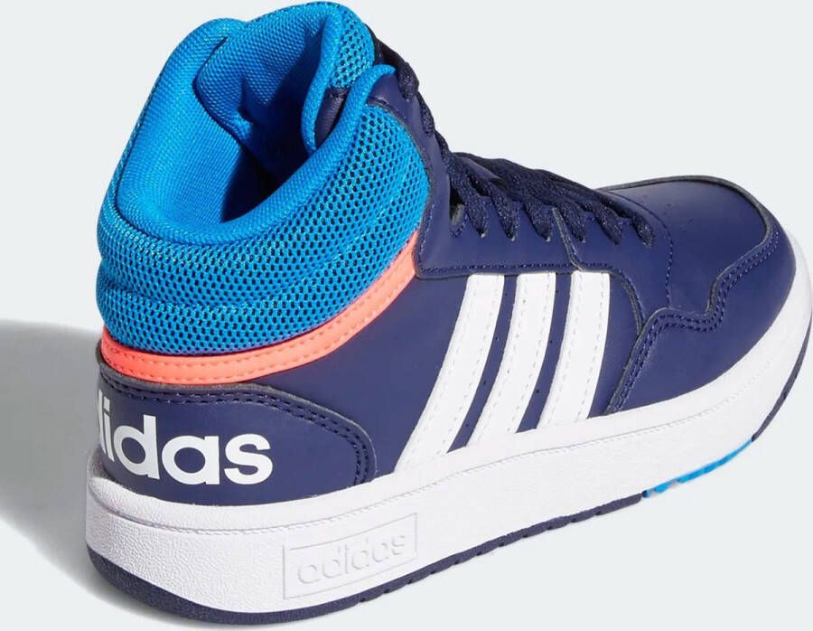 adidas Performance Hoops Mid Schoenen Kinderen Blauw