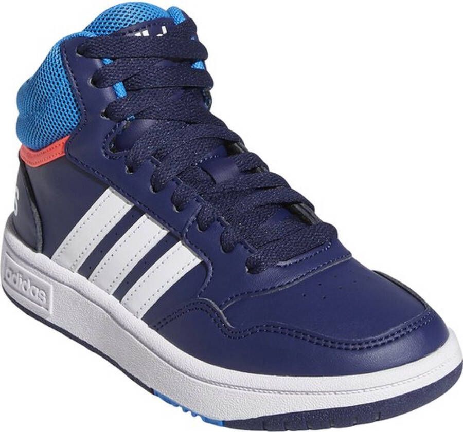 adidas Performance Hoops Mid Schoenen Kinderen Blauw