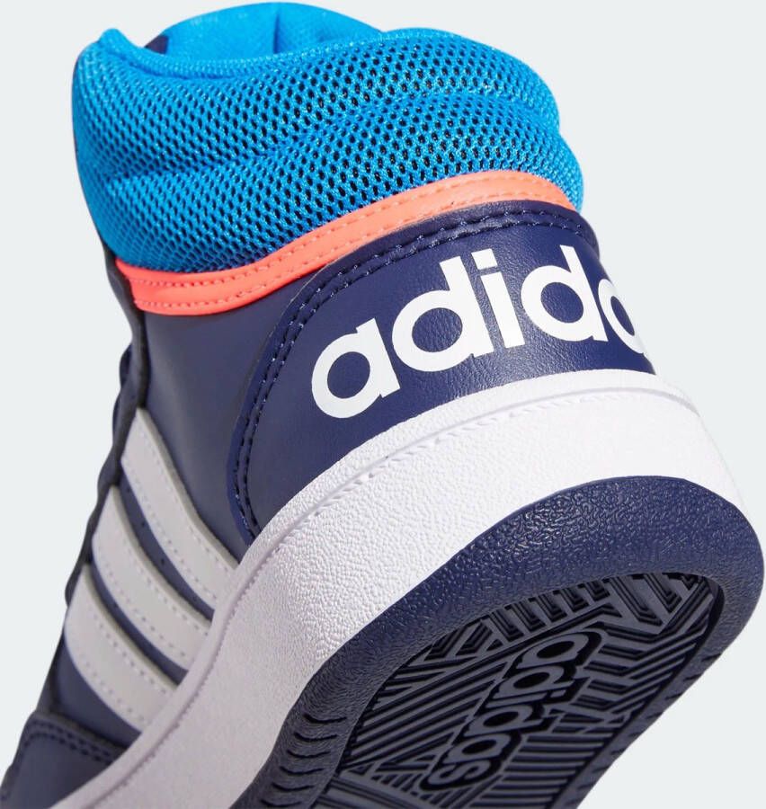 adidas Performance Hoops Mid Schoenen Kinderen Blauw