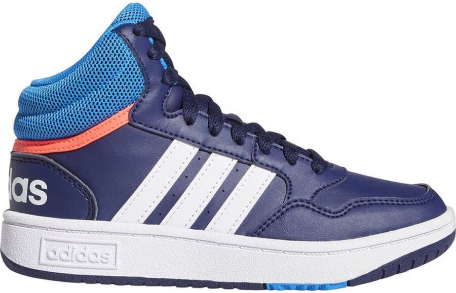 adidas Performance Hoops Mid Schoenen Kinderen Blauw