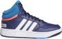 Adidas Perfor ce Hoops Mid Schoenen Kinderen Blauw - Thumbnail 45