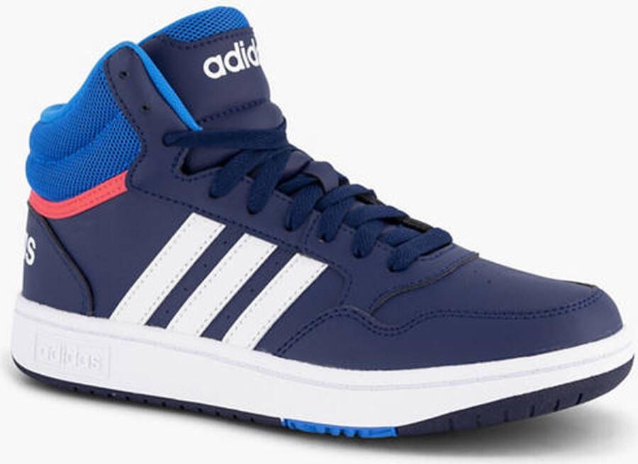 adidas Performance Hoops Mid Schoenen Kinderen Blauw