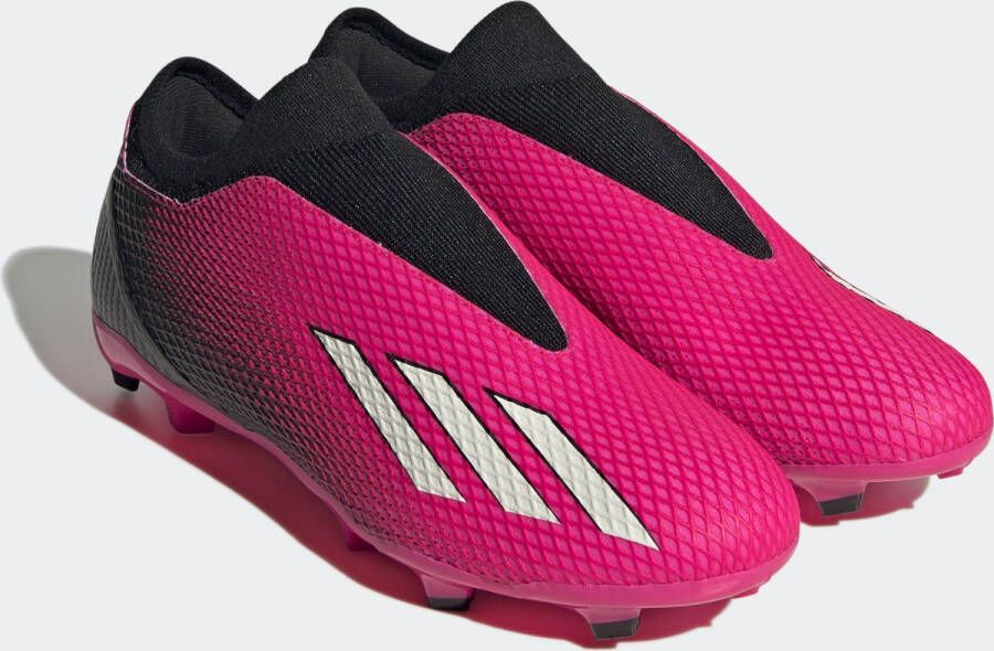 adidas Performance X Speedportal.3 Veterloze Firm Ground Voetbalschoenen Unisex Roze