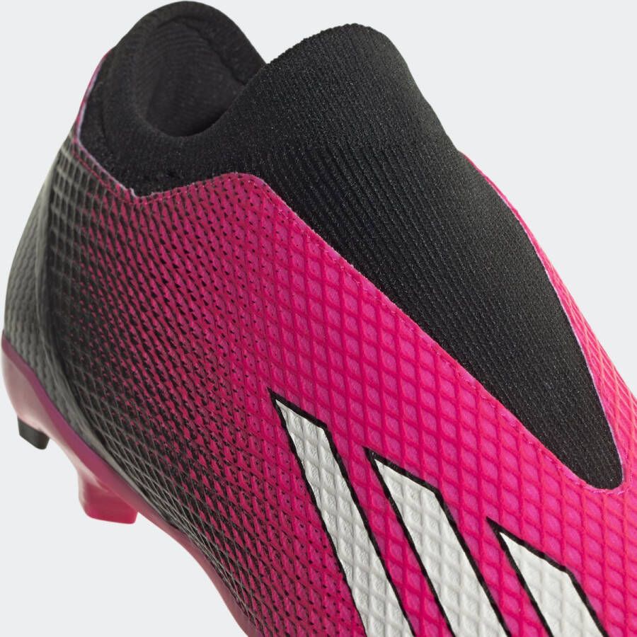 adidas Performance X Speedportal.3 Veterloze Firm Ground Voetbalschoenen Unisex Roze