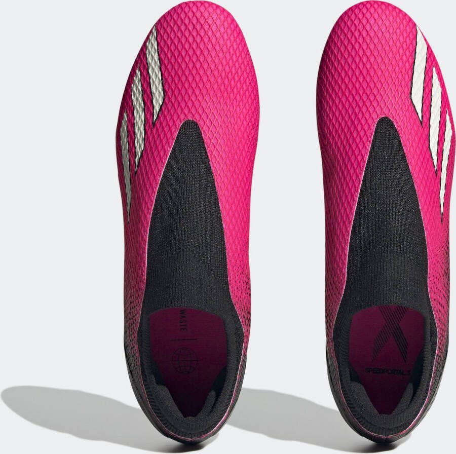 adidas Performance X Speedportal.3 Veterloze Firm Ground Voetbalschoenen Unisex Roze