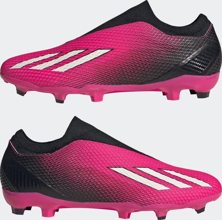 adidas Performance X Speedportal.3 Veterloze Firm Ground Voetbalschoenen Unisex Roze