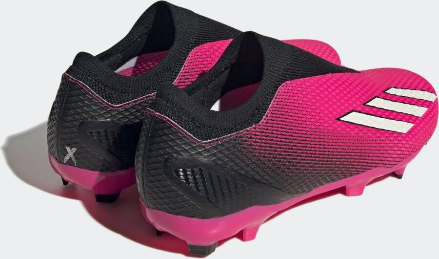 adidas Performance X Speedportal.3 Veterloze Firm Ground Voetbalschoenen Unisex Roze