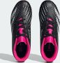 Adidas Predator Accuracy.4 Gras Kunstgras Voetbalschoenen (FxG) Kids Zwart Wit Roze - Thumbnail 10