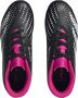 Adidas Predator Accuracy.4 Gras Kunstgras Voetbalschoenen (FxG) Kids Zwart Wit Roze - Thumbnail 6