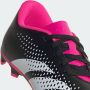 Adidas Predator Accuracy.4 Gras Kunstgras Voetbalschoenen (FxG) Kids Zwart Wit Roze - Thumbnail 9