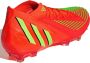 Adidas Predator Edge.1 Firm Ground Voetbalschoenen Solar Red Team Solar Green Core Black Dames - Thumbnail 6