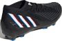 Adidas Predator Edge.2 Firm Ground Voetbalschoenen Core Black Cloud White Vivid Red Dames - Thumbnail 8