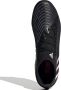 Adidas Predator Edge.2 Firm Ground Voetbalschoenen Core Black Cloud White Vivid Red Dames - Thumbnail 9