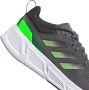Adidas Performance Questar hardloopschoenen grijs groen zwart - Thumbnail 7