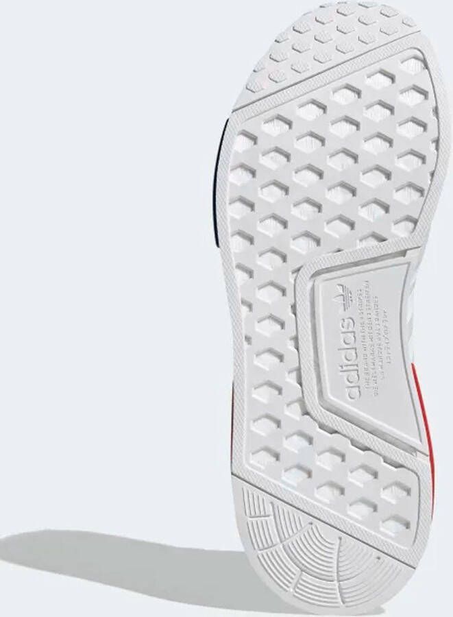 Adidas Originals Nmd_R1 Witte Stoffen Sneakers met Rode en Blauwe Accenten White Heren - Foto 5